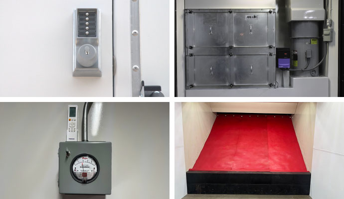 Collage of some standard components of mobile ranges