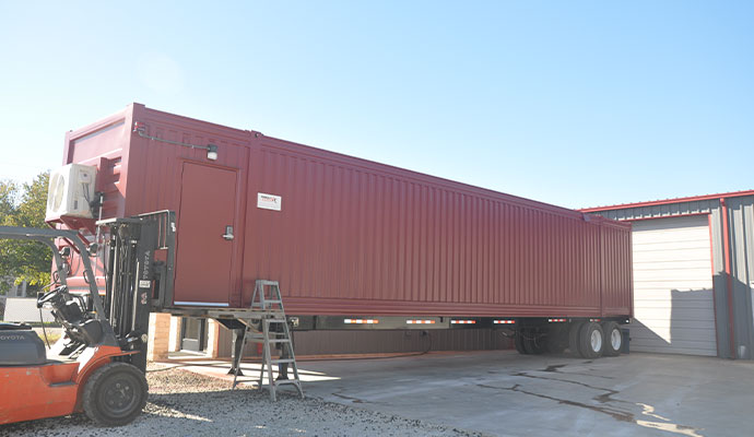 Containerized shooting range trailer