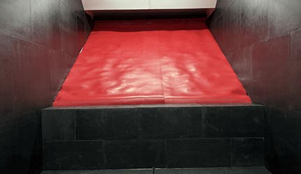 Sloped Rubber Bullet Trap