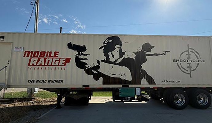 Mobile range technologies road runner trailer