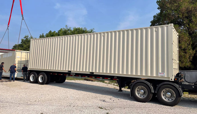 Mobile shooting range container