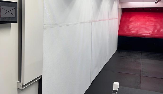 Mobile shooting range training lane with target system