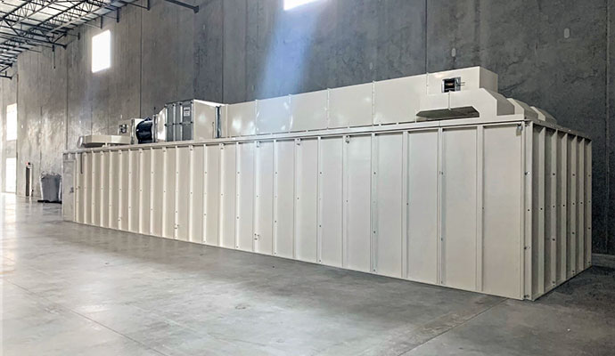 Panel Pro Series indoor panelized shooting range enclosure in warehouse