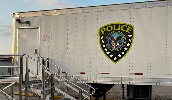 Police mobile shooting range