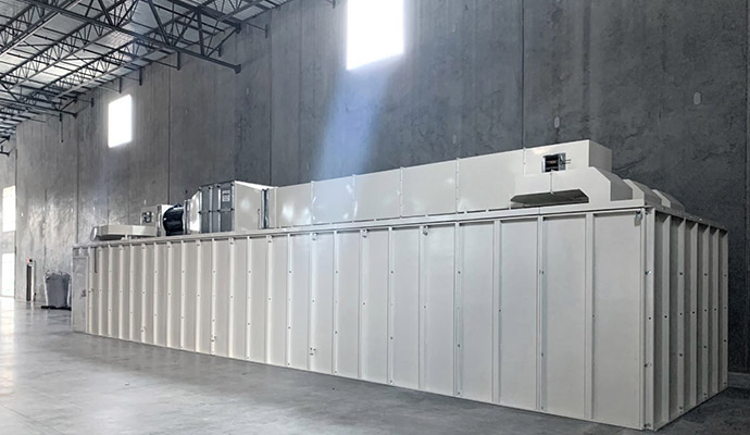 Modular indoor shooting range structure