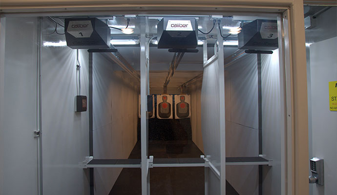 Shooting range lanes