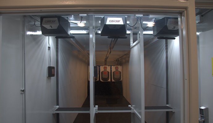 Shooting range lanes