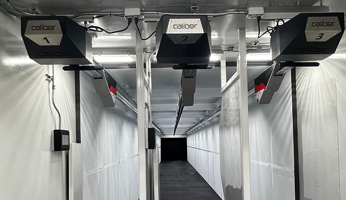 Shooting range lanes